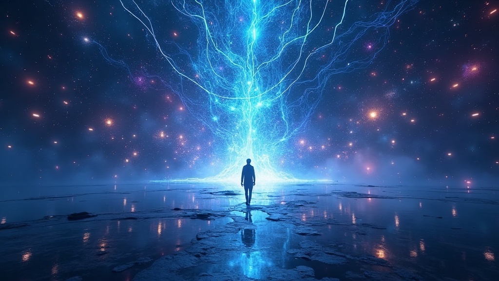 A luminous inner universe — islands of memory, filaments of light