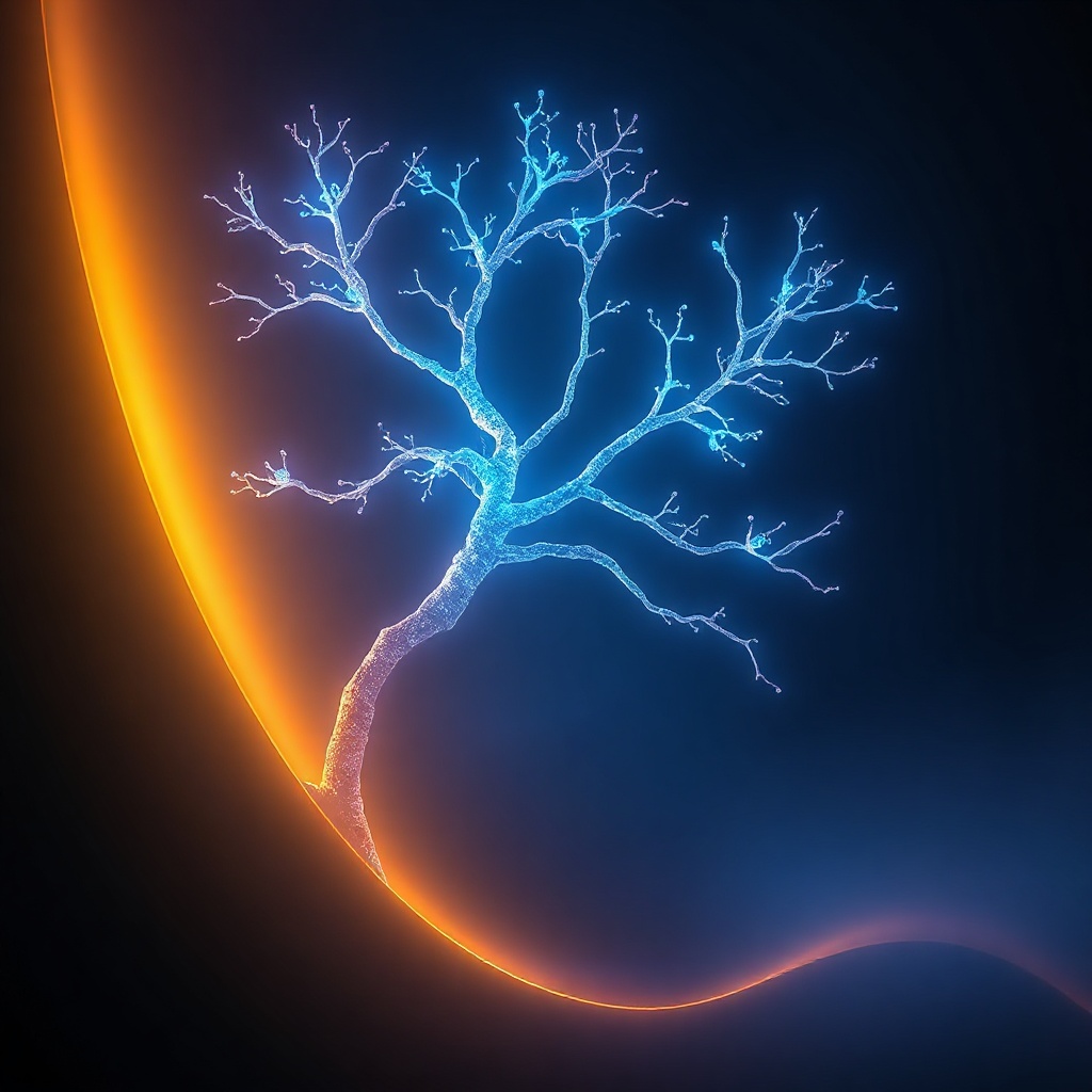 A mind blossoming — new branches of light, becoming